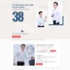 Thiết kế web landing page bán áo sơ mi