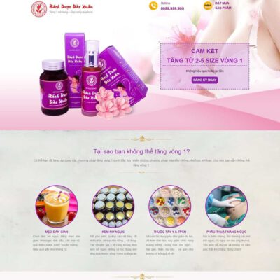 Thiết kế web landing page dược phẩm