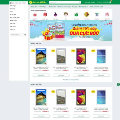 Thiết kế web bách hóa shop