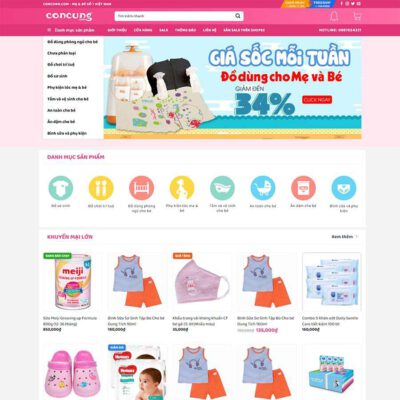 Thiết kế web bách hóa shop 04