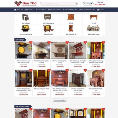 Thiết kế web bán bàn thờ