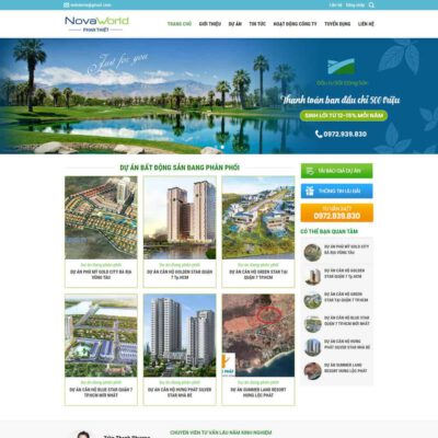 Thiết kế web bất động sản 08
