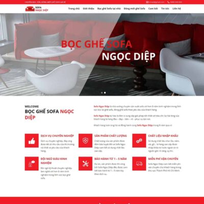 Thiết kế web dịch vụ bọc ghế sofa