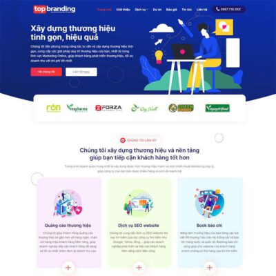 Thiết kế web công ty Agency Marketing Online 02