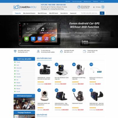 Thiết kế web Shop bán camera 02