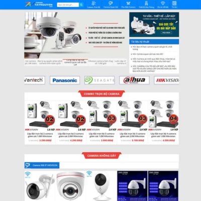 Thiết kế web Shop bán camera 03