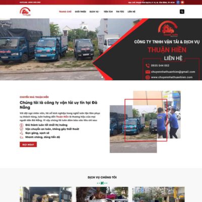 Thiết kế web dịch vụ chuyển nhà
