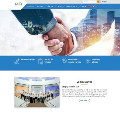 Thiết kế web giới thiệu công ty tư vấn doanh nghiệp