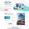 Thiết kế web Landing page đào tạo tiếng Hàn
