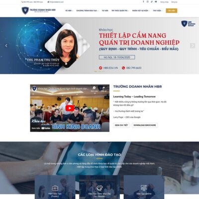 Thiết kế web đào tạo doanh nhân 02