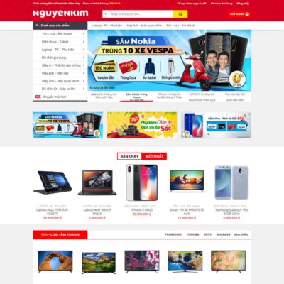 Thiết kế web điện máy 04