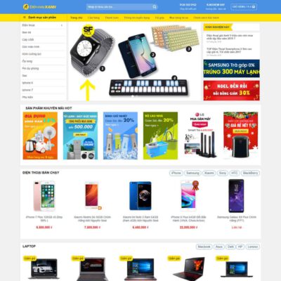 Thiết kế web giống điện máy xanh