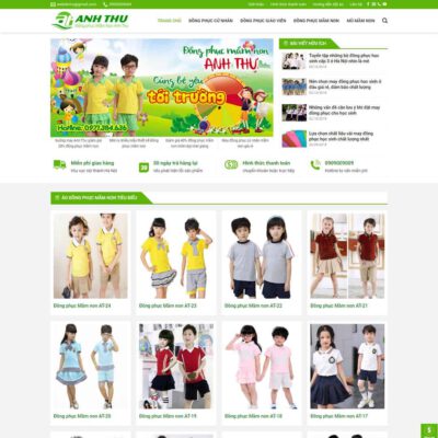 Thiết kế web dịch vụ đồng phục