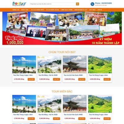 Thiết kế web du lịch cao cấp 07