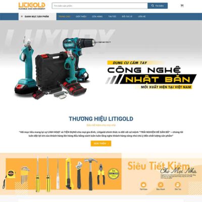 Thiết kế web bán dụng cụ cơ khí