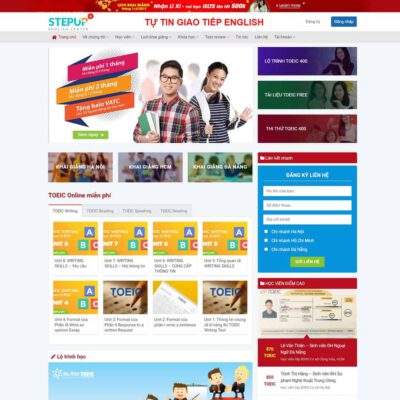 Thiết kế web trung tâm anh ngữ