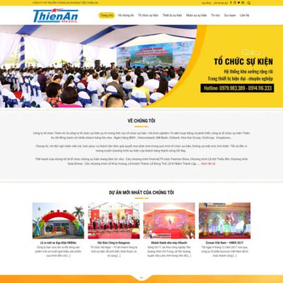 Thiết kế web công ty tổ chức sự kiện 06