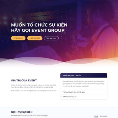 Thiết kế web công ty tổ chức sự kiện 07