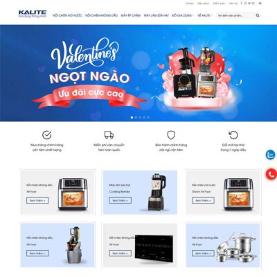 Thiết kế web bán thiết bị gia dụng 02