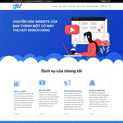 Thiết kế web công ty dịch vụ SEO
