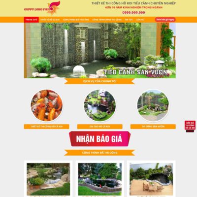 Thiết kế web thi công hồ cá Koi, Tiểu cảnh