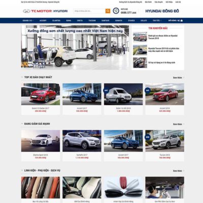 Thiết kế web bán xe Hyundai 02