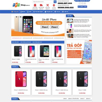 Thiết kế web bán iphone