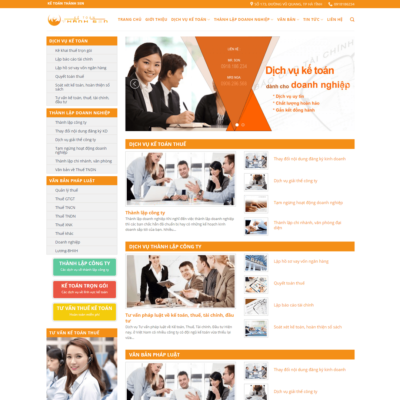 Thiết kế web công ty dịch vụ kế toán 02