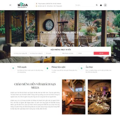 Thiết kế web khách sạn 04