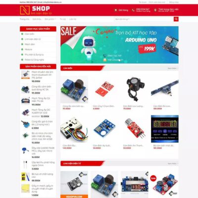 Thiết kế web bán linh kiện điện tử