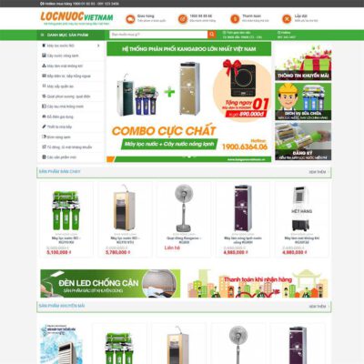 Thiết kế web bán máy lọc nước