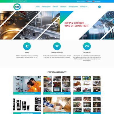 Thiết kế web công ty sửa chữa tàu, thuyền