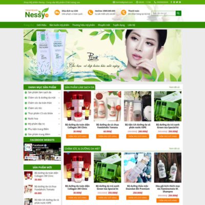 Thiết kế web Shop mỹ phẩm 02