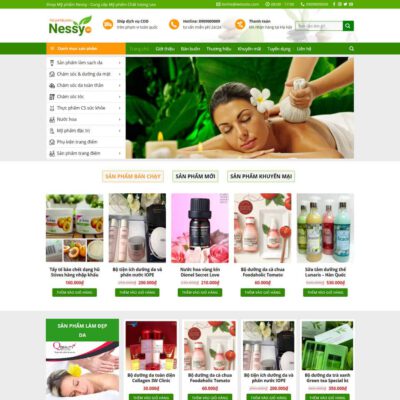 Thiết kế web Shop mỹ phẩm 03