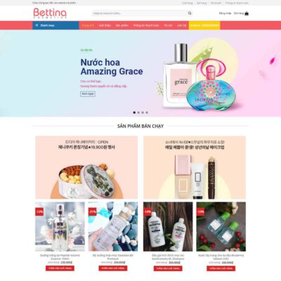 Thiết kế web Shop mỹ phẩm 04