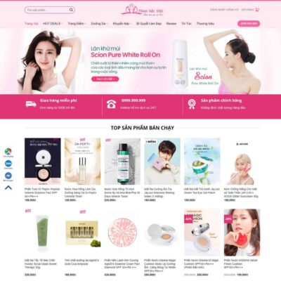 Thiết kế web Shop mỹ phẩm 05