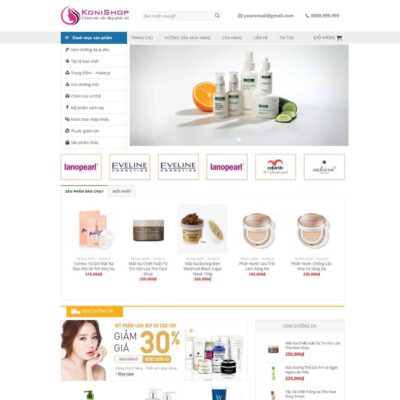Thiết kế web Shop mỹ phẩm 08
