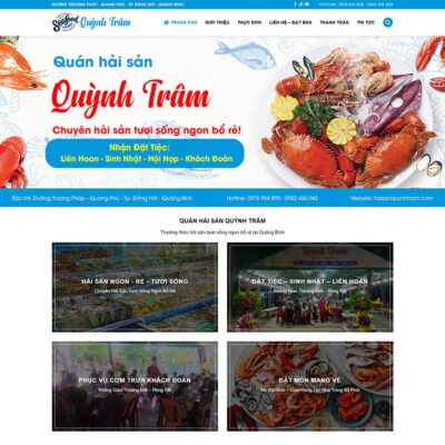 Thiết kế web nhà hàng 03