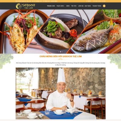 Thiết kế web nhà hàng 04