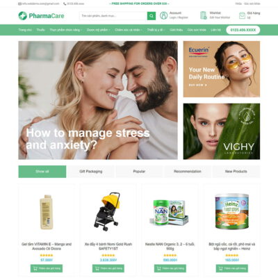 Thiết kế web nhà thuốc 03