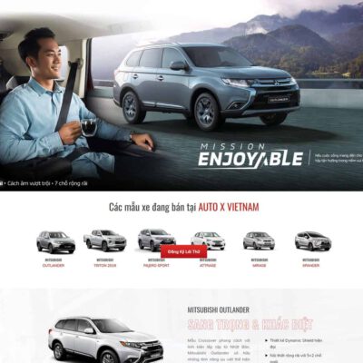 Thiết kế web Landing page giới thiệu ôtô