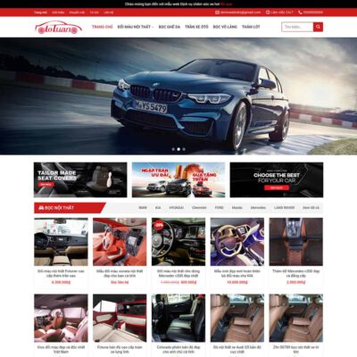 Thiết kế web bán nội thất ô tô