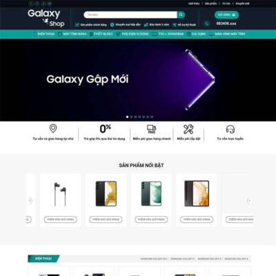Thiết kế web samsung shop