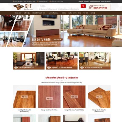 Thiết kế web nội thất, sàn gỗ