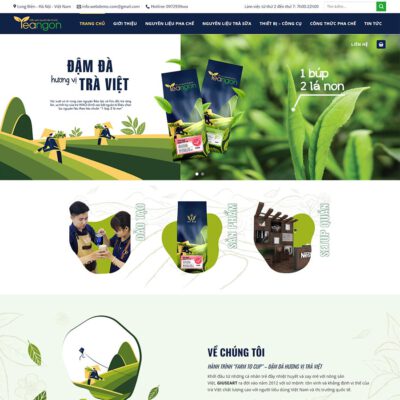 Thiết kế web bán nguyên liệu trà sữa 02