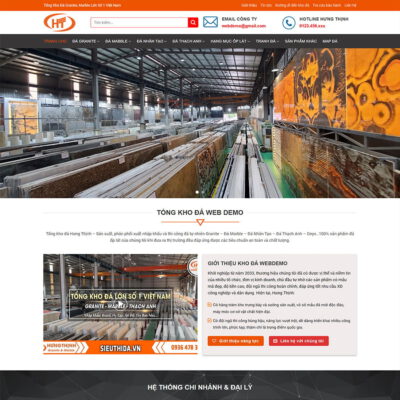 Thiết kế web tổng kho đá, siêu thị đá