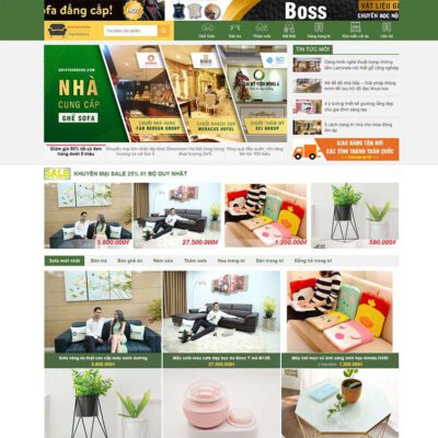 Thiết kế web bán nội thất, sofa