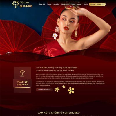 Thiết kế web bán son môi