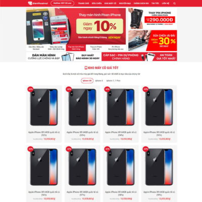 Thiết kế web sửa chữa điện thoại 03