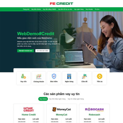 Thiết kế web vay vốn, tài chính 03
